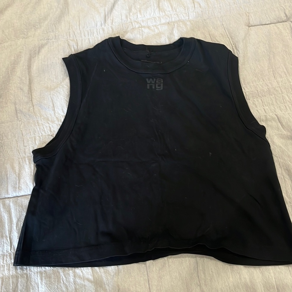 T by Alexander Wang cropped tank. Black Size XS